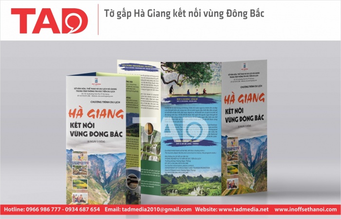 In tờ gấp - In TAD - Công Ty TNHH Tư Vấn Thiết Kế Và Quảng Cáo Truyền Thông TAD Việt Nam